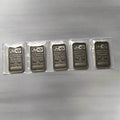 JM Silver Bar – 1 oz (5-Pack, Vacuum Sealed)