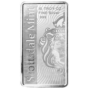 Scottsdale Silver Bar ( 10 Troy Ounce )
